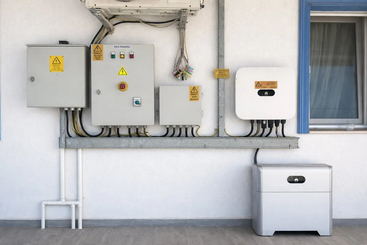 Huawei SUN2000 hibrit inverter ve LUNA2000 akü sistemi - Çeşme GES kurulumu