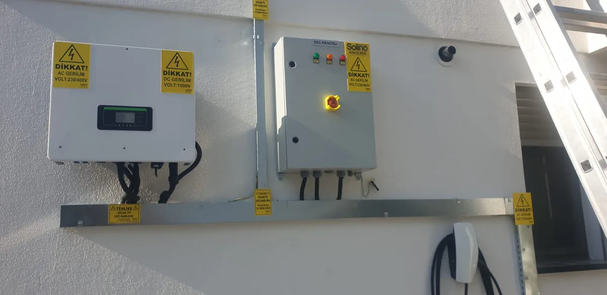 Fox ESS inverter ve GES panosu genel görünüm - Çiğli Sasalı
